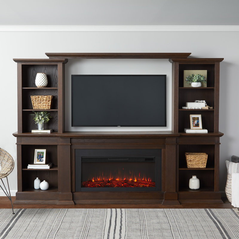 Real Flame Entertainment Center for TVs up to 60" with Fireplace Included Wayfair